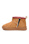 Tan Suede Sheepskin Inside Girls' Boots Ugy F - 5