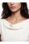 Original Kayık Yaka Women's Ribbed T-Shirt - 3