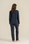 Women's Shine Bright Little Star Navy Blue Long Sleeve Pajama Set Ar3775-S-V2 - 4