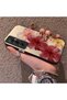 Realme C65 4g Compatible Silicone Edge Hard Back Case Couple Phone Case with Floral Pattern - 2