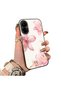 Realme C67 Compatible Silicone Edge Hard Back Case Couple Phone Case with Floral Pattern