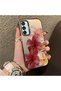 Samsung Galaxy M15 Compatible Silicone Edge Hard Back Case Couple Phone Case with Floral Pattern - 3