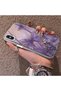iPhone X Compatible Silicone Edge Hard Back Case Couple Phone Case Butterfly Pattern - 2