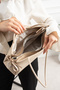 Women's Patent Leather Shoulder and Hand Bag - 8