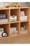 CozyNest 8-Compartment Freestanding Bookshelf & Storage Cabinet, Wall-Adjacent Kids Bookcase, Simple Organizer for Living Room Reading Corner, Natural Wood - 2