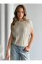 Sleeveless Hair-Braided Detailed Knitwear Sweater - 6