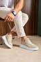 Zrc2623 - High Quality Luxen Thick Sole Suede Men's Sneaker Beige - 4