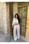 White Cape Tulle Double Set - 6