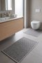 Cotton Water Absorbent Soft 2-Piece Bathroom Mat Set Washable Modern Sink Front Foot Mat - 3