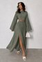 Raw Linen Bohemian Blouse Skirt Set - 4