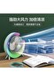 Multi-Color LED USB Desk Fan – Rechargeable, Quiet , 3-Speed, 180° Rotation, Perfect for Home & Off - 3