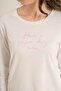 Women's Have a Super Day White Long Sleeve Pajama Set Pc9294-S-V2 - 4