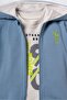 Baby Boy Printed Blue Cardigan Set Usb3166-C-V2 - 2