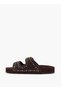 Women Studded Slip-On Sandals - 5