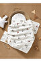 Cute Animal Patterned 90X90 cm 100% Cotton Double-Sided Baby Blanket