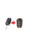 Peugeot 301 307 308 208 508 2008 3008 Partner Flip Key Protection Case Black/Gold with Headlights on - 2