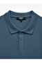 Cotton Pique Fabric Short Sleeve Polo Collar Printed Slim Fit T-Shirt - 6