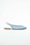 Carleone Blue Women's Shoes with Open Back and Mesh Detail - 3