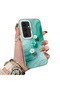 Samsung Galaxy S25 Fe Compatible Silicone Edge Hard Back Case Couple Phone Case with Floral Pattern