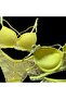 Lace Padded Bra Kilot Set String Model - 2