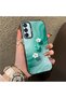 Samsung Galaxy M15 Compatible Silicone Edge Hard Back Case Couple Phone Case with Floral Pattern - 3