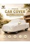 Waterproof UV Resistant Full Car Cover for Tesla Cybertruck - All Weather Dustproof Sun Protection Outdoor Cover, Silver