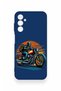 Samsung M14 Compatible Moto Rider Patterned Silicone Case - 2
