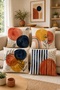 Abstract Stain Patterned 4-Piece Throw Pillow Cover Set
