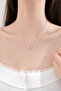 Silver Color Double Layered Butterfly Figured Women's Necklace - 3