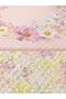 Flower Wreath Patterned Baby and Child Printed Single Pique Set 160X220 cm - 2