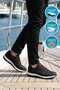 Black Genuine Leather Men's Casual Shoes - 3