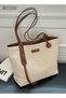 Women's Shoulder Tote Bag Canvas Handbag For Women Large Capacity Bucket Bag Fashionable Travel Messenger Shoulder Bag - 8