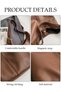 Women's Shoulder Tote Bag Faux Leather Handbag for Women Large Capacity Messenger Fashionable Travel Shoulder Bag for Ladies Girls College Students - 3