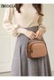 Ladies Retro Crossbody Bags for Women Large Capacity Three-Layer Shoulder Bag Vegan Leather Handbag Purses Satchel Clutch with Multi Layered - 5