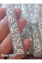 Silver Stone Applique Strip - Iron-On Decorative Strip Ornament and Accessory Material 1.5 cm Wide X 1 Meter - 2