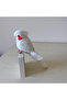 Amigurumi Budgie Sultan Parrot Albino White - 5