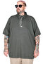 Mode XL Large Size T-Shirt Polo Collar U26581 Haki