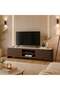 Tory TV Unit With 3Doors Up to 80 Inch - Walnut/Beige - 8