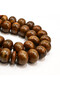 Afghan Musk Rosary 33 Beads 12x16mm Rich Brown Oval Prayer Beads 79.5g Multi-Tone Braided Tassel - 5