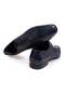 Dark Blue Color Lace-Up Genuine Leather Men's Shoes - 2