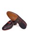 Black Color Laceless Genuine Leather Men's Shoes - 3