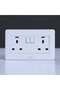 - Milano 13A Twin Socket With Switch & Led Indicator Wh Ps