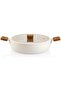 Tua Shop Ceramoni Ceramic Flat Pot 30 Cm-Cream 1022020 - 3