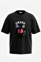 Drake_33 Design Printed Unisex Oversize Black Tshirt