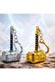 Mr Set of 2 Thor Hammer Metal Keychain – Gold and Silver Color Marvel Themed Collectible Keychain - 8
