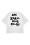 Unisex Oversize a Bathing Ape Shall Never Kill Printed Boxy Fit Thick Fabric T-Shirt - 2