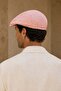 Riviera Rosé Linen Textured Slim Fit Kasket – Flat Cap |   Riviera Collection - 3