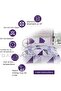 Metalic Marble Duvet Cover Sets, Reversible Triangle Bedding Double Bed Set, Washable Quilt Covers, Purple/Grey - 3