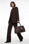 Women's Shoulder Bag Stylish Daily Handbag – Long Strap Brown - 4