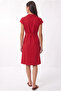 Women's Jacket Collar Belted Sleeveless Jacket Dress - 3